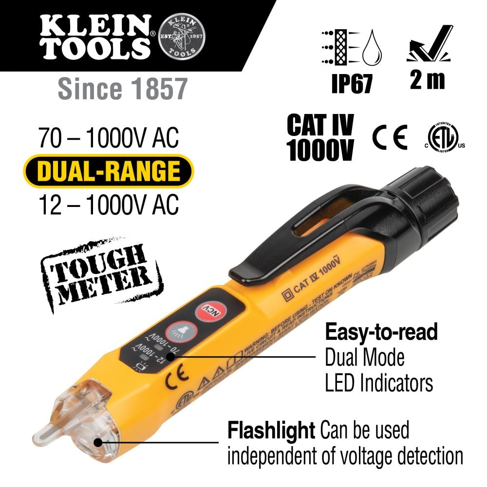 3-Piece AC/DC Voltage Tester, Non-Contact Voltage Tester and Outlet Tester Tool Set