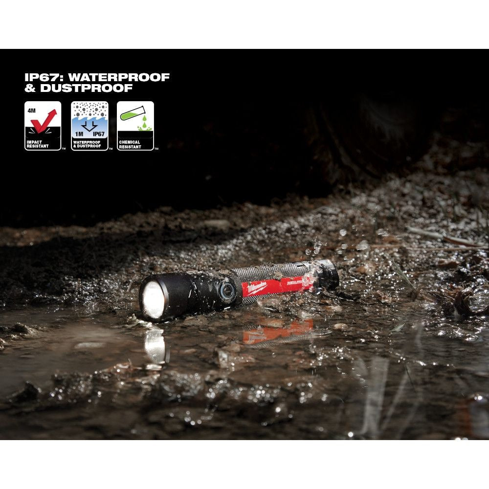 800 Lumens LED USB Rechargeable HP Fixed Focus Flashlight