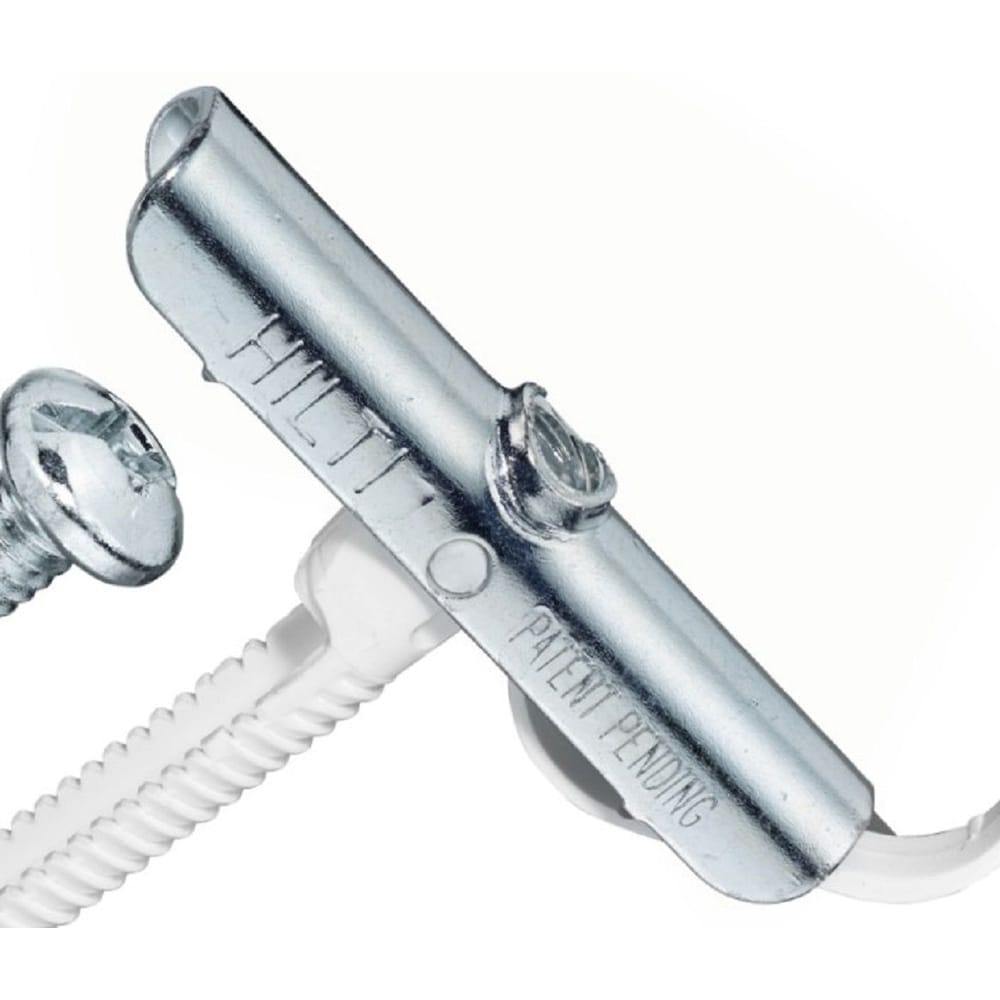 Boulon d'ancrage en métal pour cloison sèche HTB de 2-1/4 pouces avec vis à tête ronde fendue (paquet de 100)