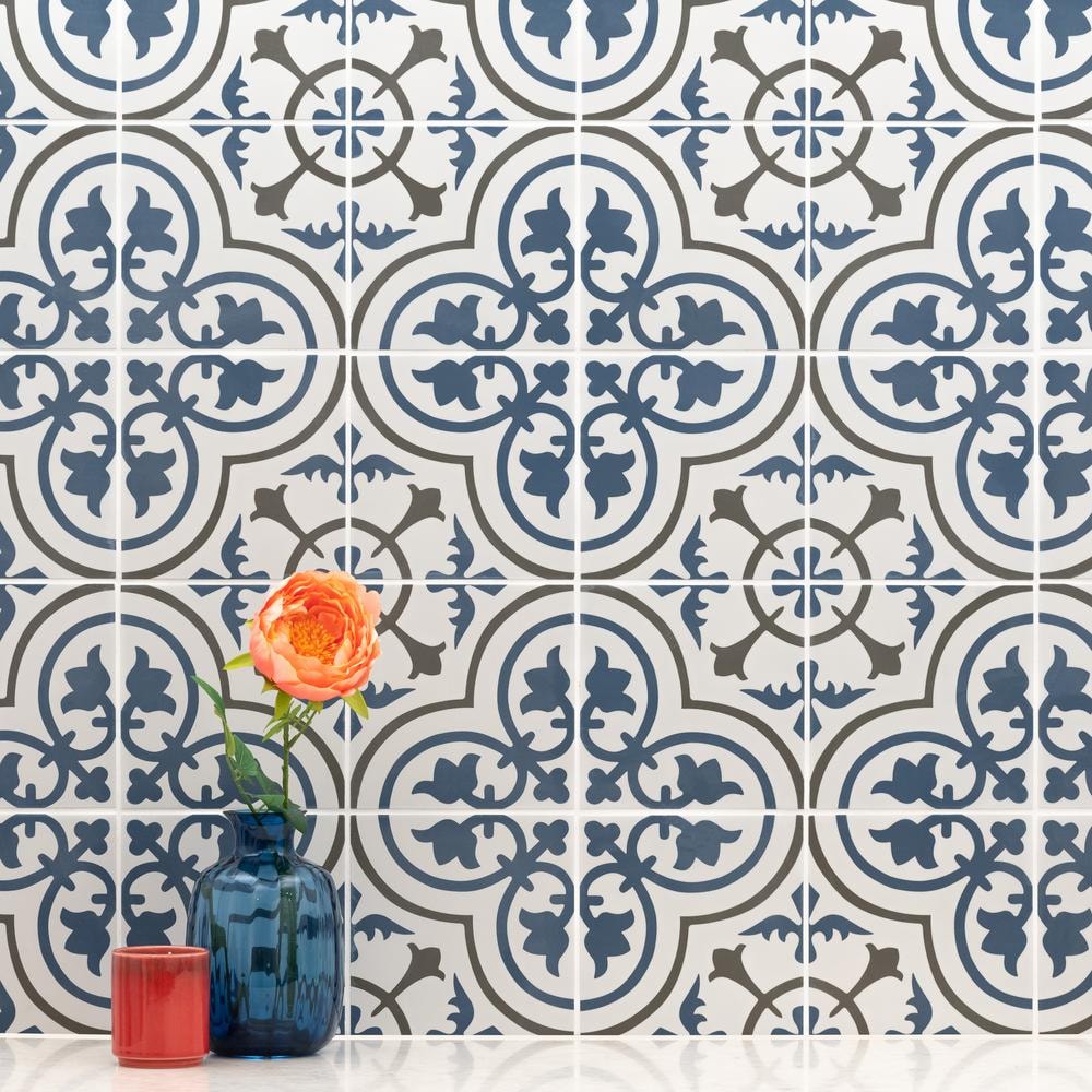 Zanzibar 8-inch x 8-inch Glazed Porcelain Floor and Wall Tile (5.16 sq. ft. / case)