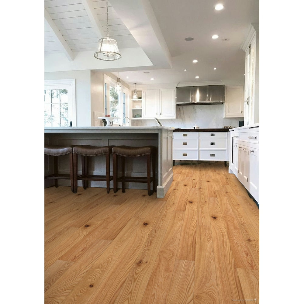 Natural Red Oak 3/4 T x 4-1/4 W x Random Length Natural Matte Hardwood Floor (17 sq.ft./case)