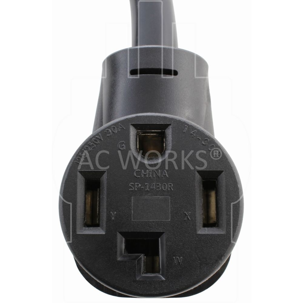 10ft. 30A 125/250Volt NEMA 14-30 4-Prong Dryer Heavy Duty STW 10/4 Extension Cord