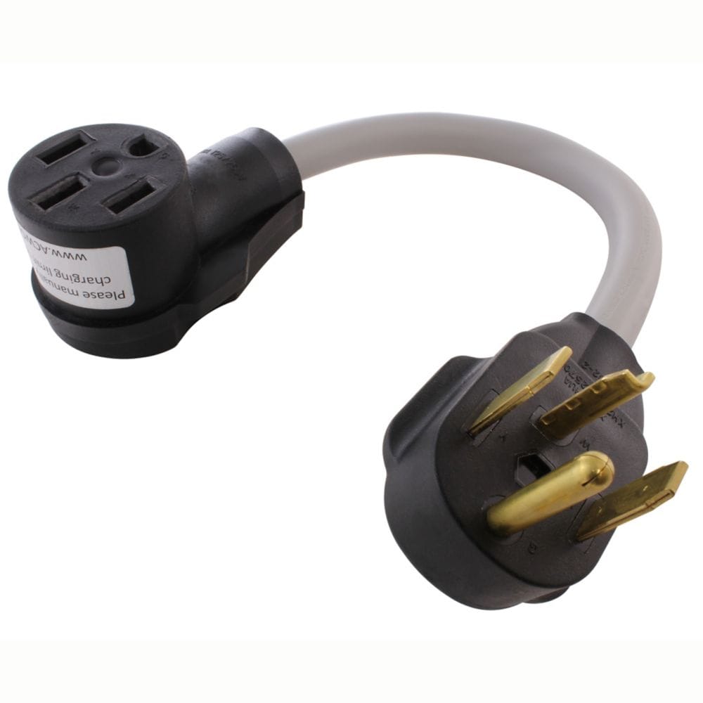 1.5FT 30A 4-Prong Plug NEMA 14-30P to NEMA 14-50R 50A 125/250V Connector