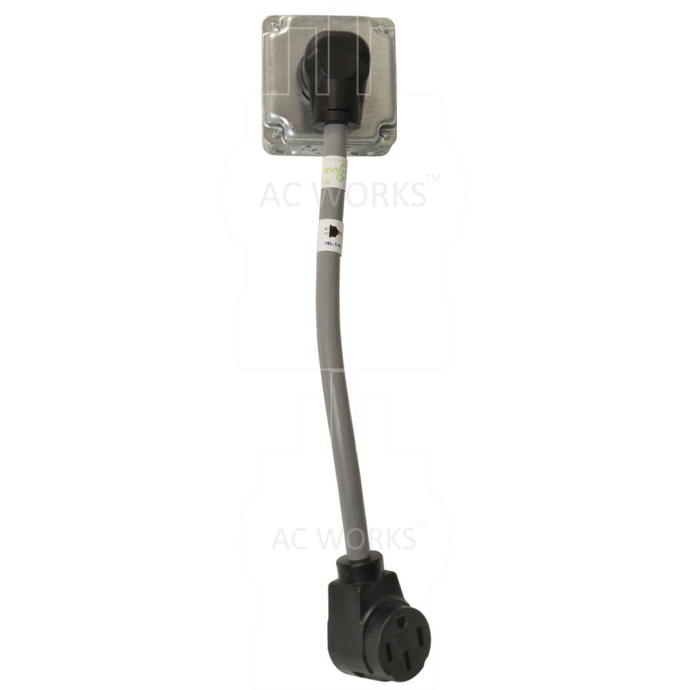 1.5FT 30A 4-Prong Plug NEMA 14-30P to NEMA 14-50R 50A 125/250V Connector