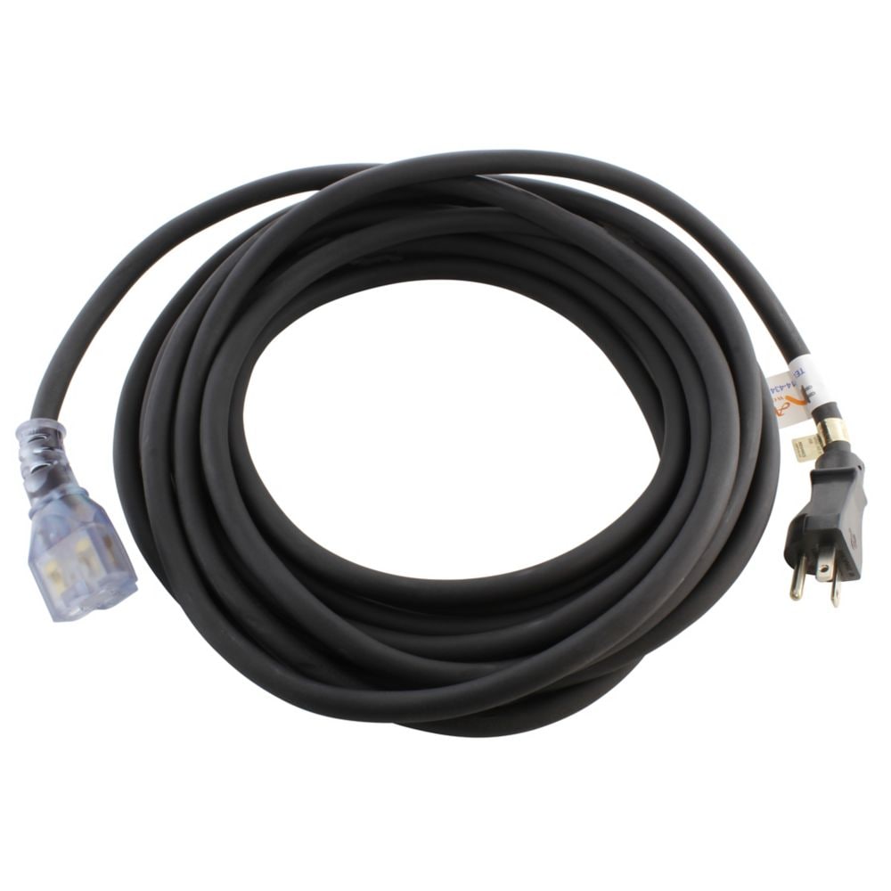 50ft. NEMA 5-20 T-Blade Indoor/Outdoor Extension Cord with Indicator Light