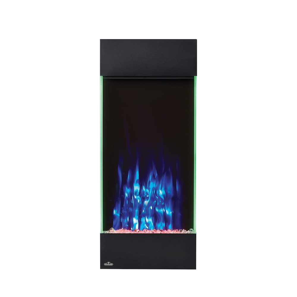 Foyer électrique vertical Allure de 38 pouces de hauteur, monté en surface ou partiellement encastré au mur