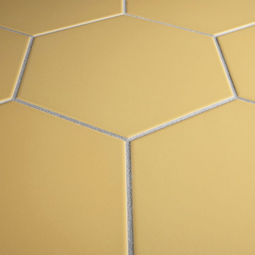 SAMPLE - Textile Hex Dandelion 8-5/8 in. x 9-7/8 in. Porcelain Floor and Wall Tile