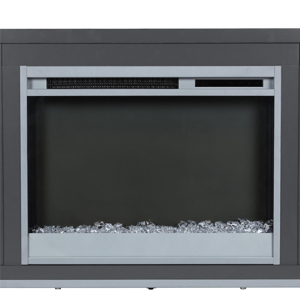 Lumina Fireplace TV Stand for TVs up to 70", Graphite Gray