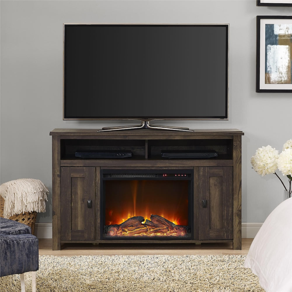 Farmington Electric Fireplace TV Console for TVs up to 50", Rustic
