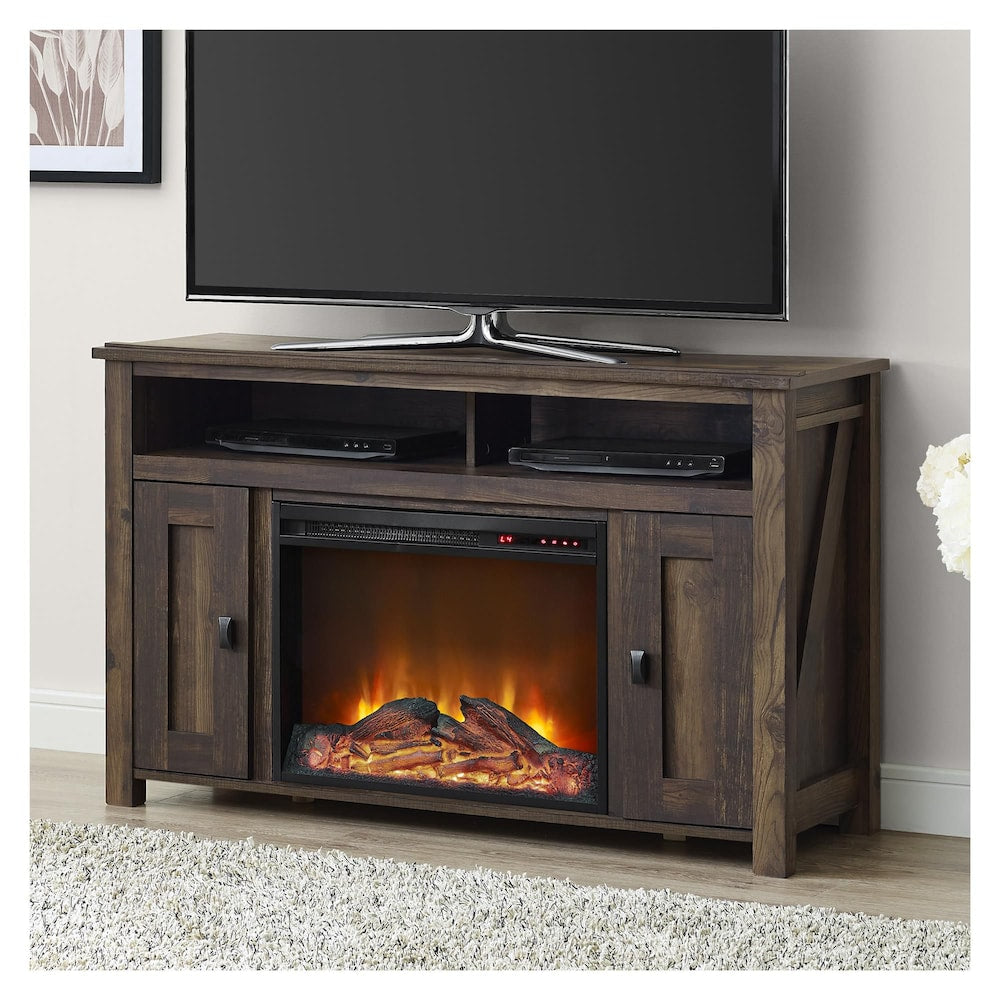 Farmington Electric Fireplace TV Console for TVs up to 50", Rustic