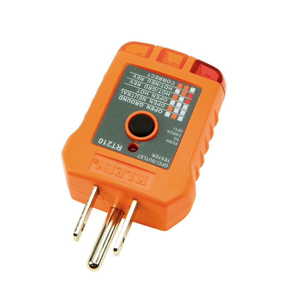 2-Piece Non-Contact Voltage Tester with Laser Pointer and GFCI Outlet Tester Tool Set
