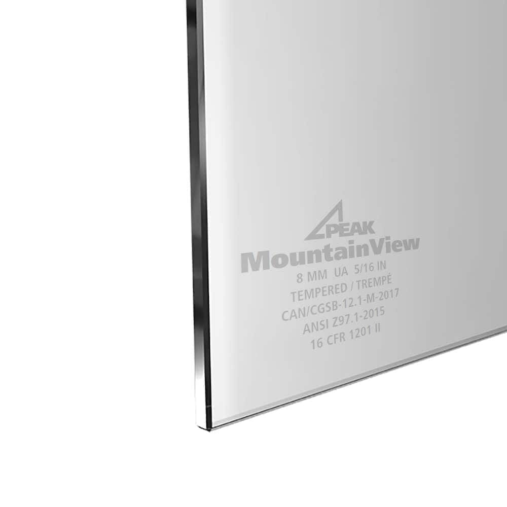 36-inch W Deck Railing Tempered Clear Glass Gate Panel