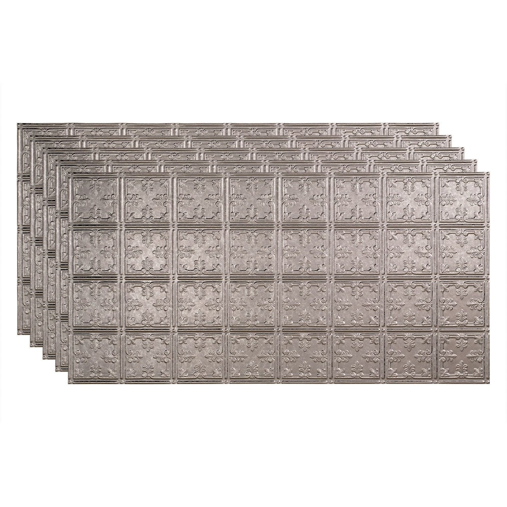 Traditional 10, 2x4 Glue Up Ceiling Tile, Galvanized Steel Finish 5-pack (40 sq ft)