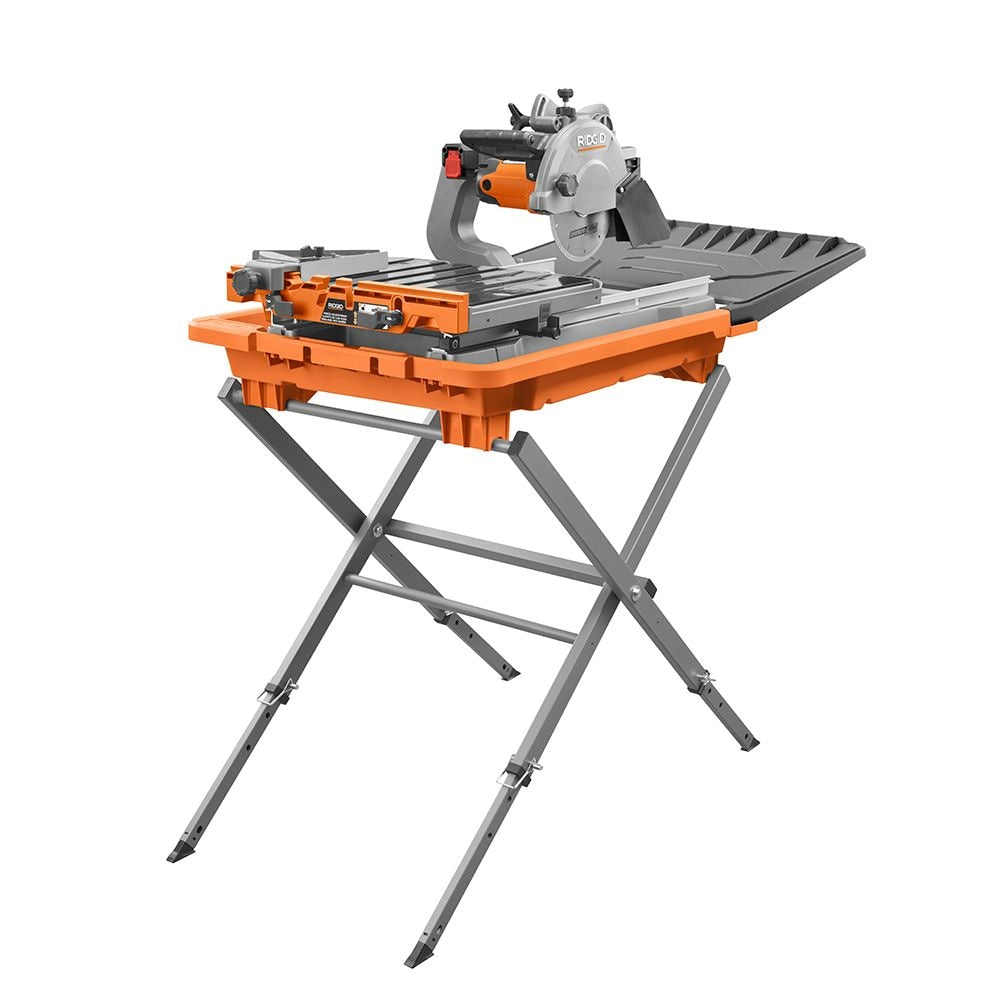 12-Amp 8-inch Tile Saw with Extended Rip Capacity and Stand
