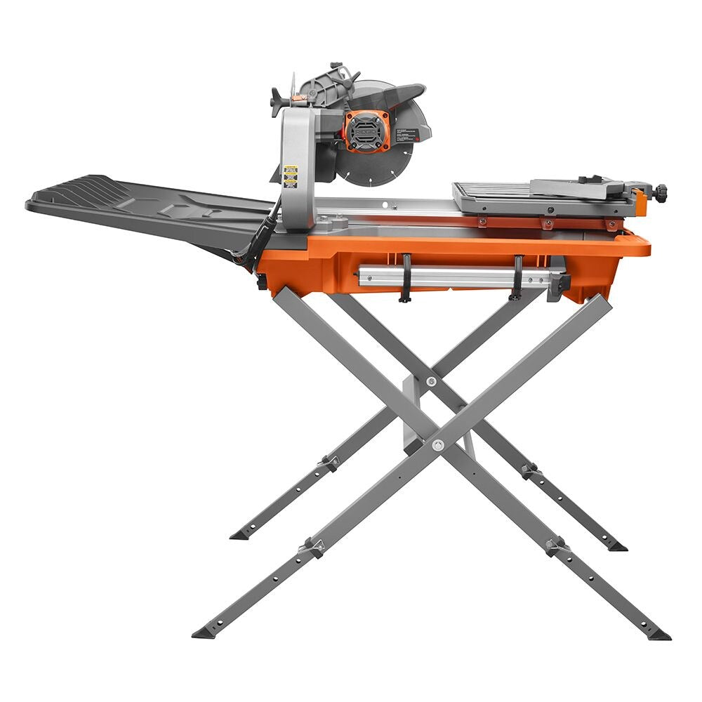12-Amp 8-inch Tile Saw with Extended Rip Capacity and Stand