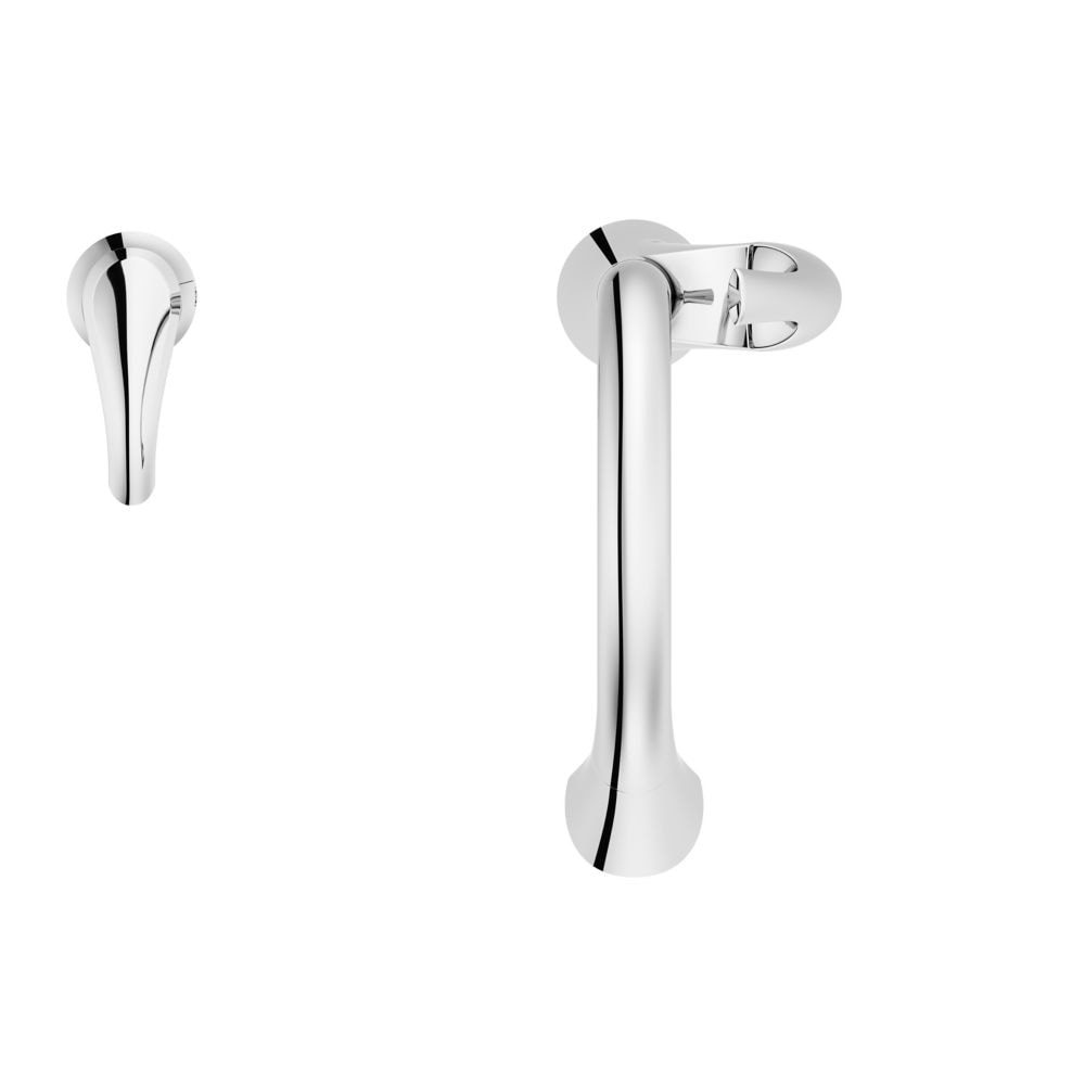 Robinet de cuisine à tirette/à bec rétractable en chrome poli Seahaven à 1 poignée/robinet d'évier de cuisine/robinet avec distributeur de savon
