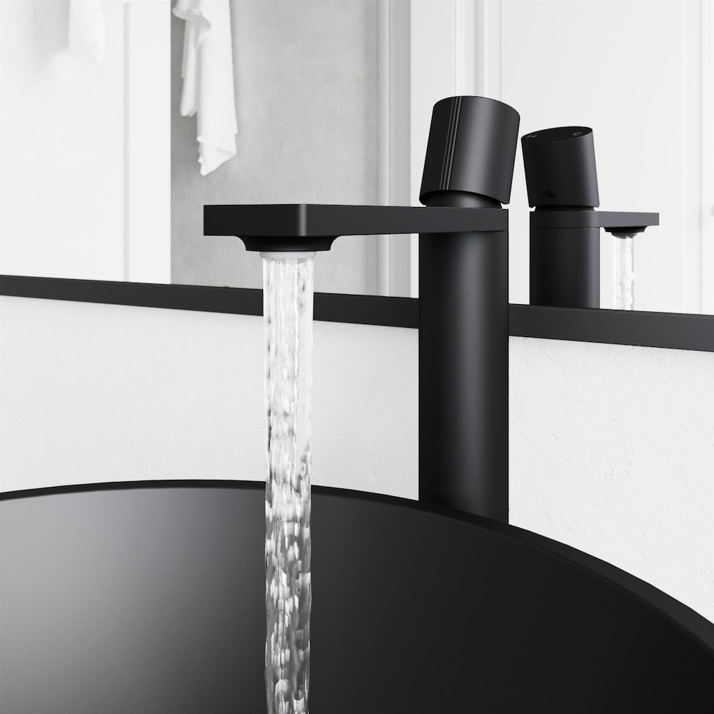 Gotham Single Hole Single-Handle Vessel Bathroom Faucet in Matte Black