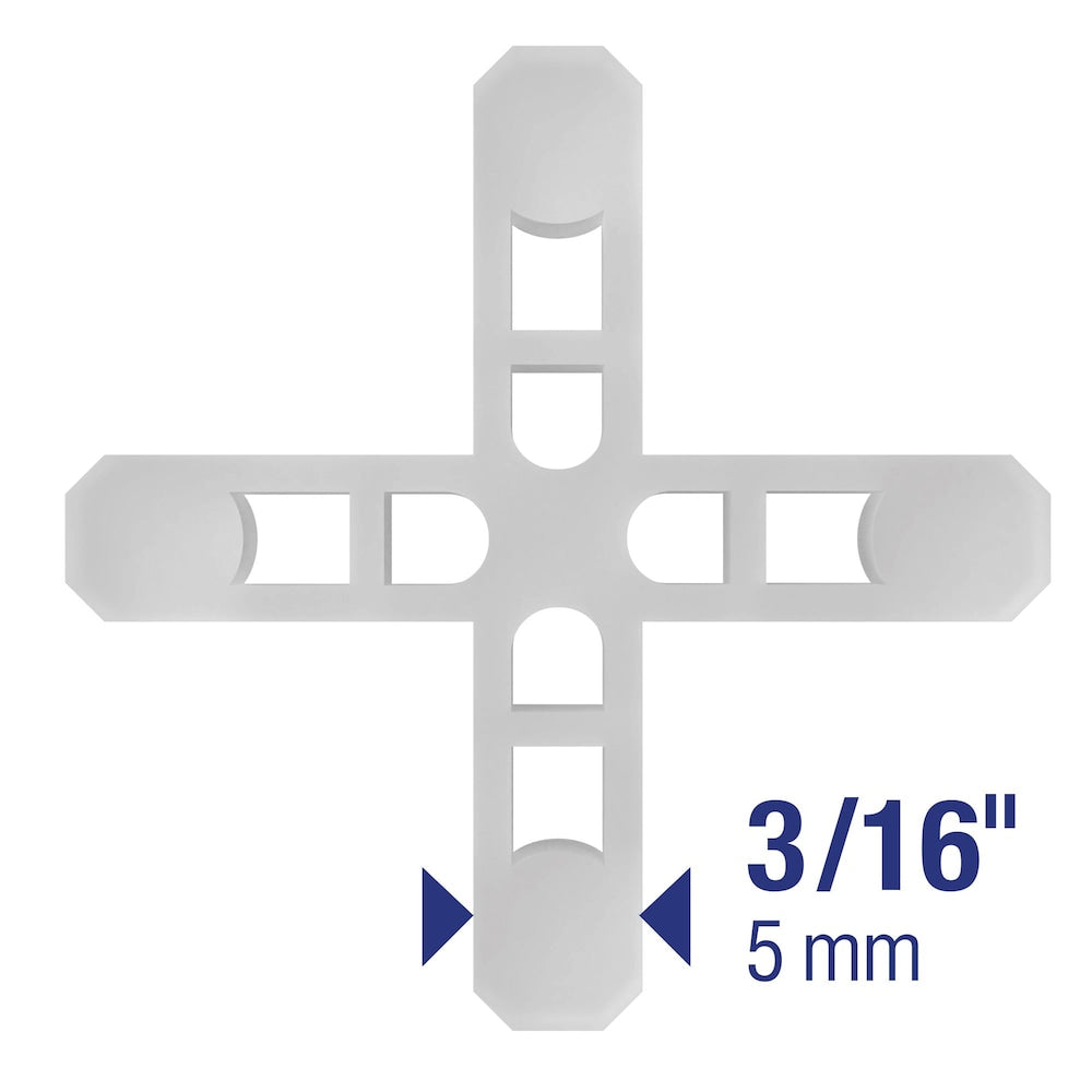 3/16 in. Hard Tile Spacers for Traditional or Leave-In Installation (200 Pack)