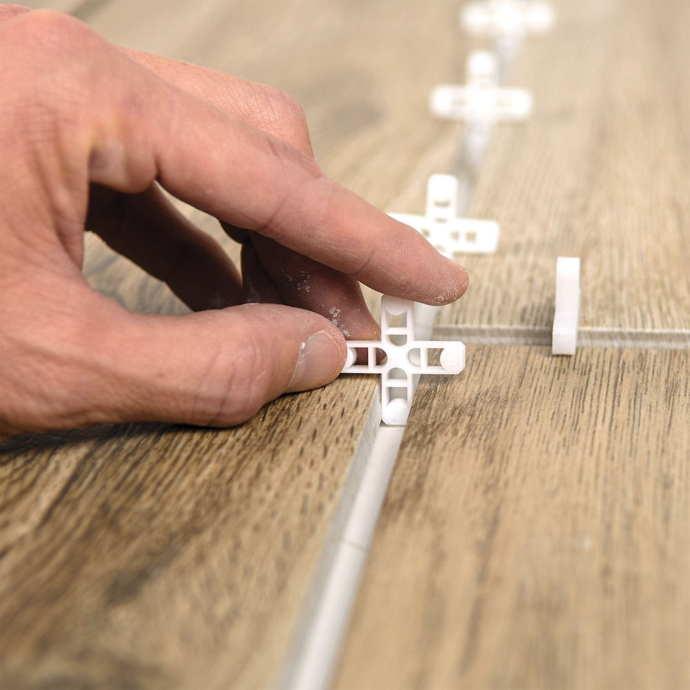 Entretoises pour carrelage dur de 1/4 po pour installation traditionnelle ou sans perçage (paquet de 200)