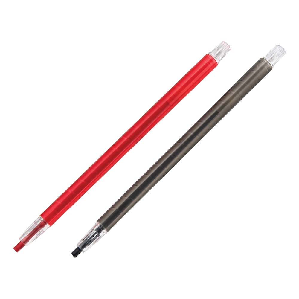 Mechanical China Markers with Retractable Tip for Porcelain and Ceramic Tiles, Red/Black (2-Pack)
