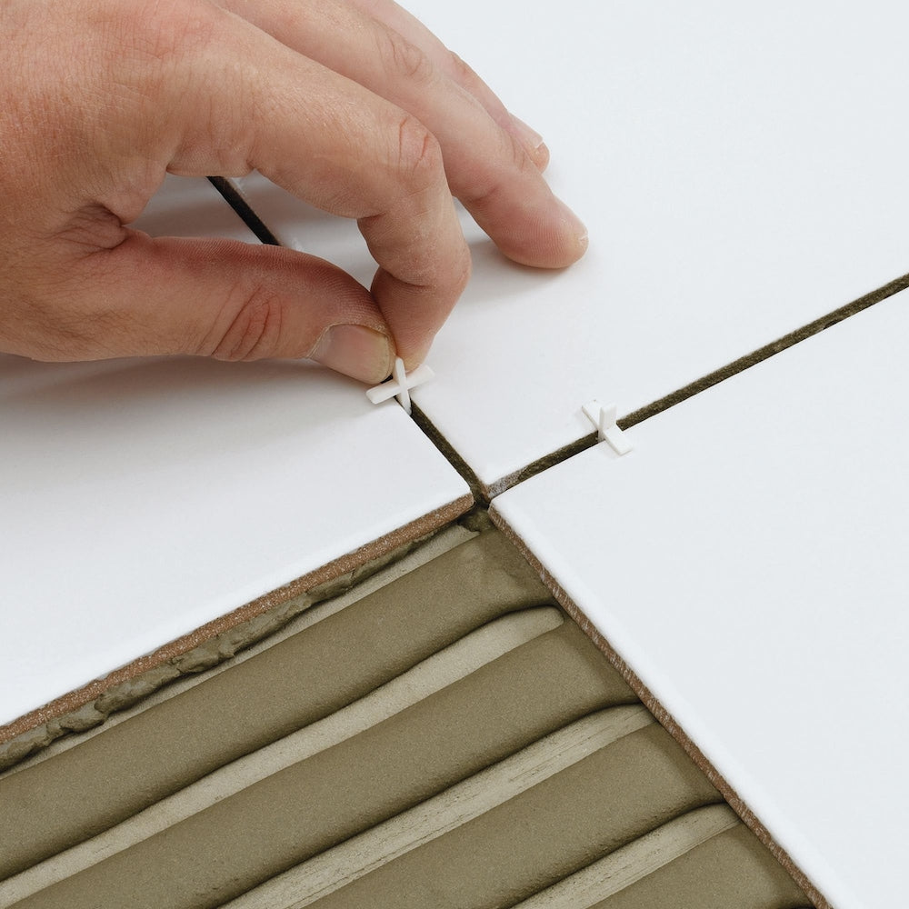 Entretoises de carrelage flexibles traditionnelles de 1/16 po (paquet de 300)