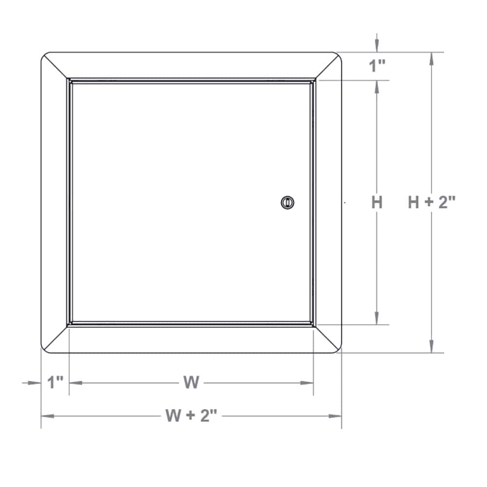 12" x 18" Universal Metal Access Panel with Flange