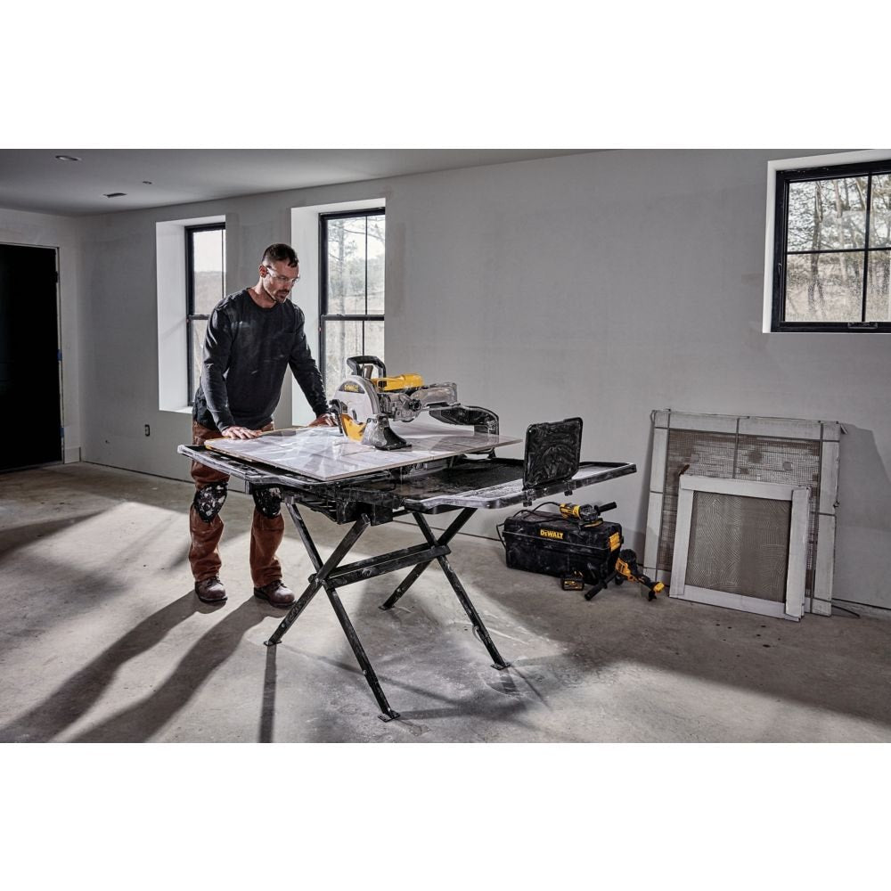 Dewalt 10-Inch High Capacity Wet Tile Saw With Stand