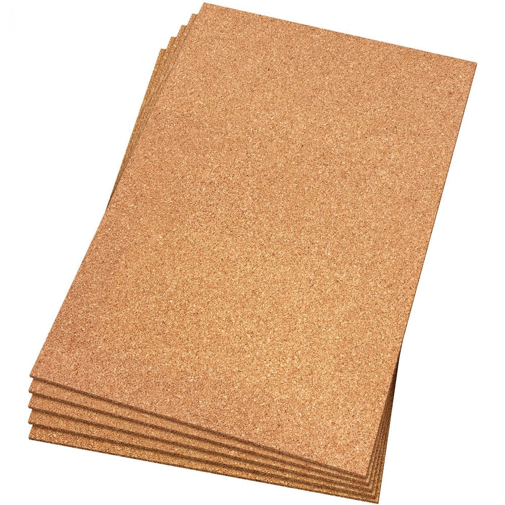 Natural Cork 300 sqft 2ft Wide x 3ft Long x 6mm Thick Sound Dampening Underlayment Sheets 50-Pack