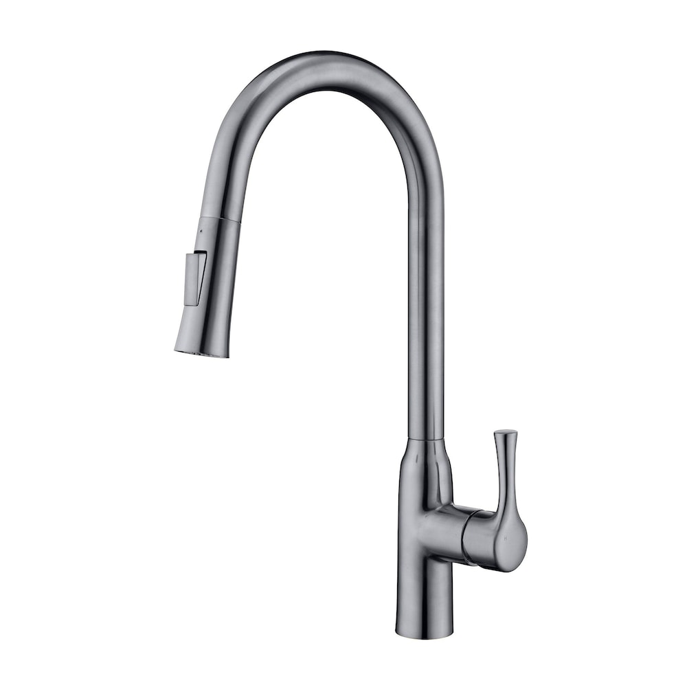 Robinet d'évier de cuisine Parker en nickel brossé
