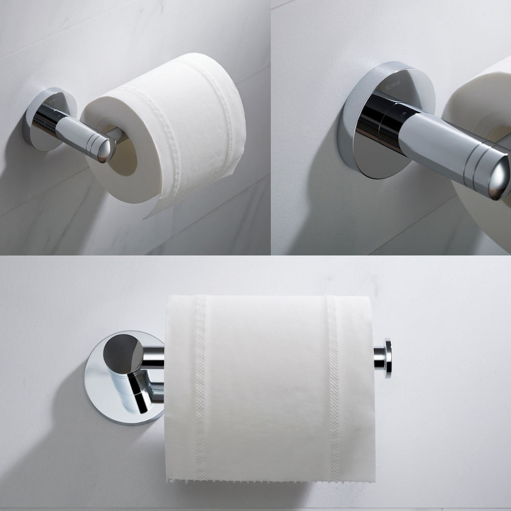 Single Handle Vessel Faucet with Paper Holder, Hook, Towel Bar and Ring in Chrome