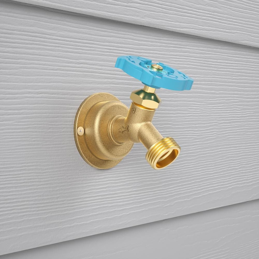 1/2 inch x 3/4 inch MHT Push-to-Connect Brass Multi-Turn No Kink Hose Hibb