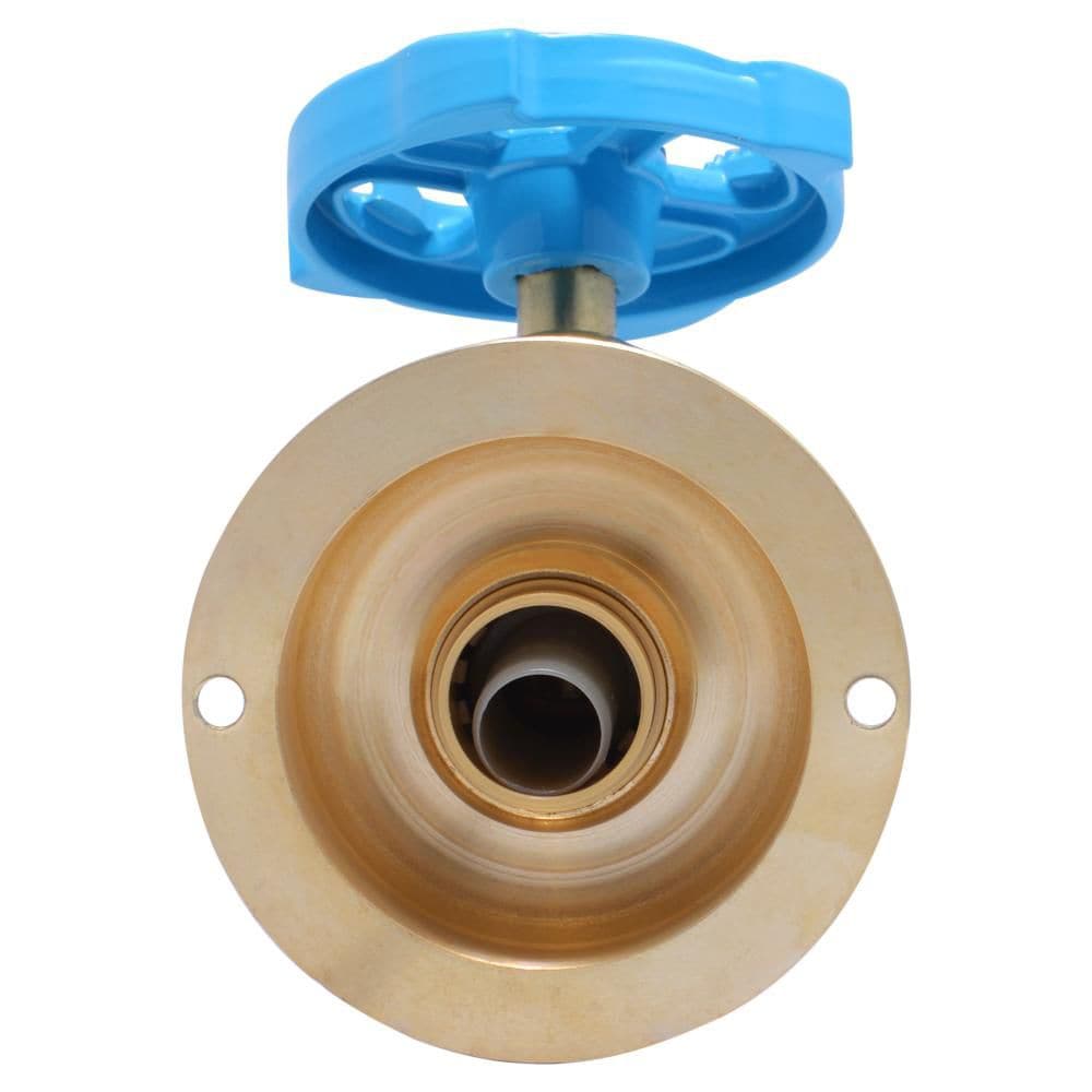 1/2 inch x 3/4 inch MHT Push-to-Connect Brass Multi-Turn No Kink Hose Hibb