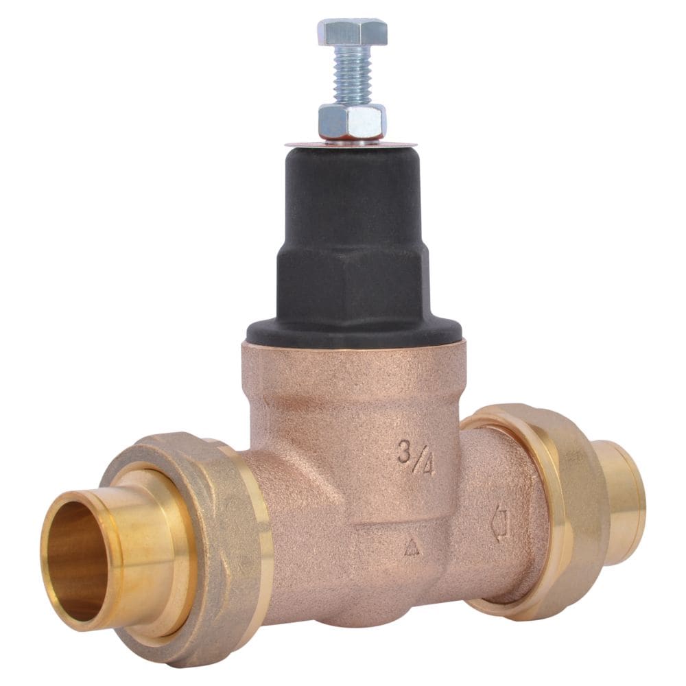 3/4 inch Copper EB-45 Double Union Sweat Pressure Regulating Valve