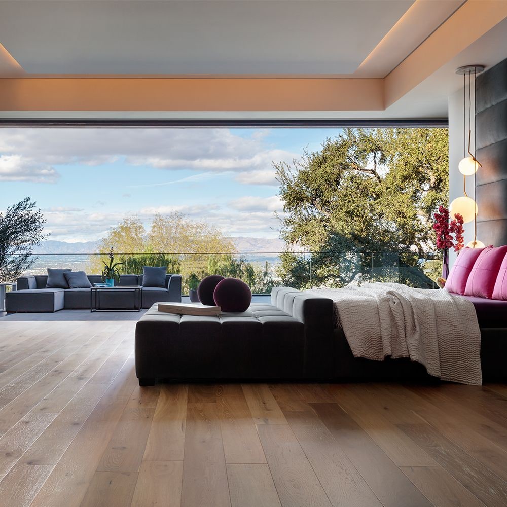 Sample -French Oak Belmont Engineered Click Lock Hardwood Flooring, 5-inch x 7 inch