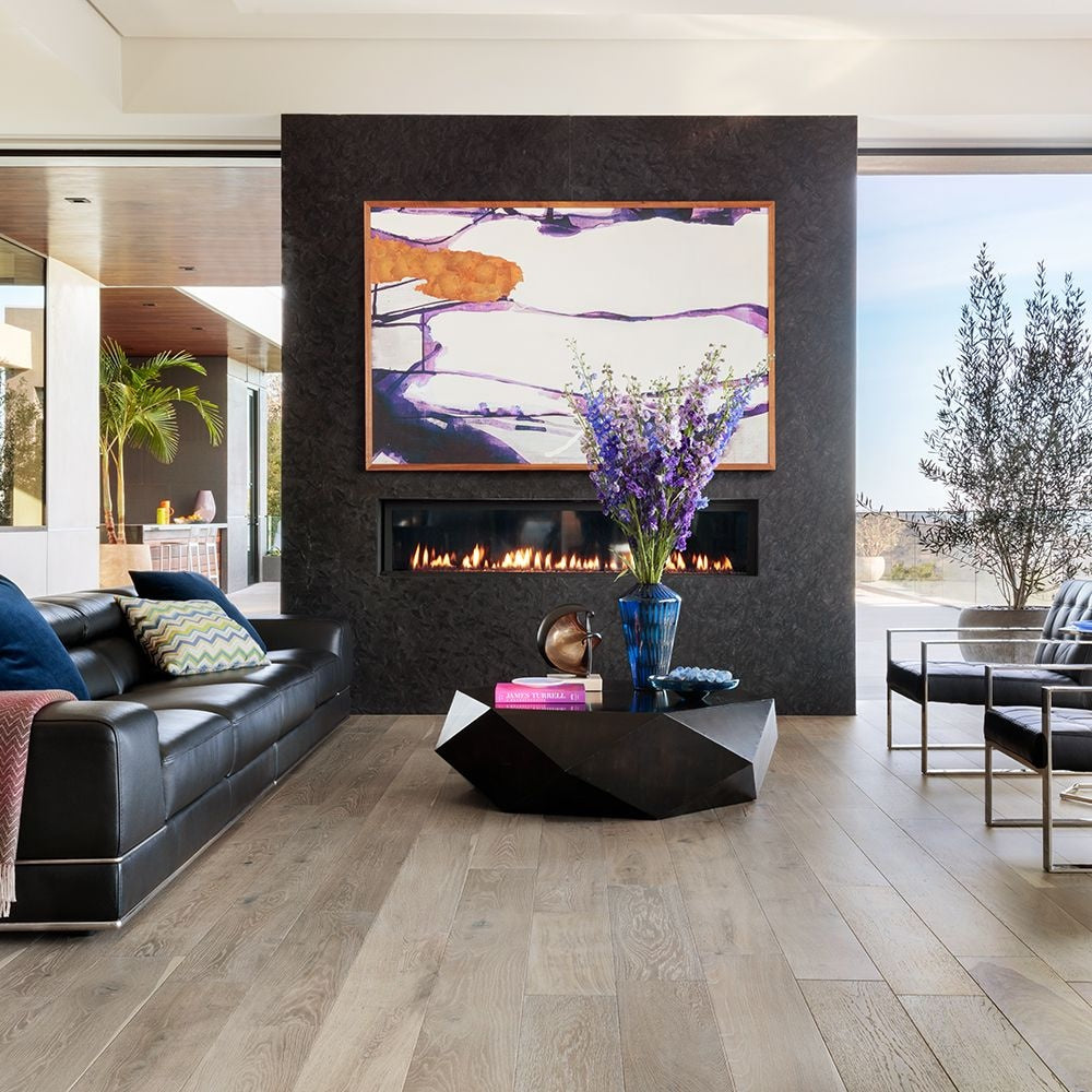Sample -French Oak Newport Engineered Tongue & Groove Hardwood Flooring, 7.5 inch x 7 inch