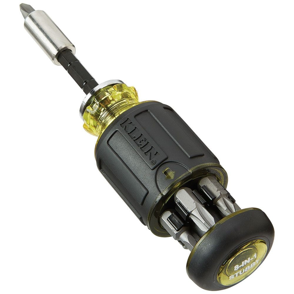 8-in-1 Multi-Bit Adjustable Length Stubby Screwdriver