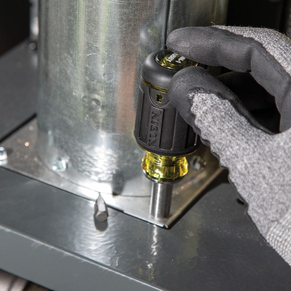8-in-1 Multi-Bit Adjustable Length Stubby Screwdriver