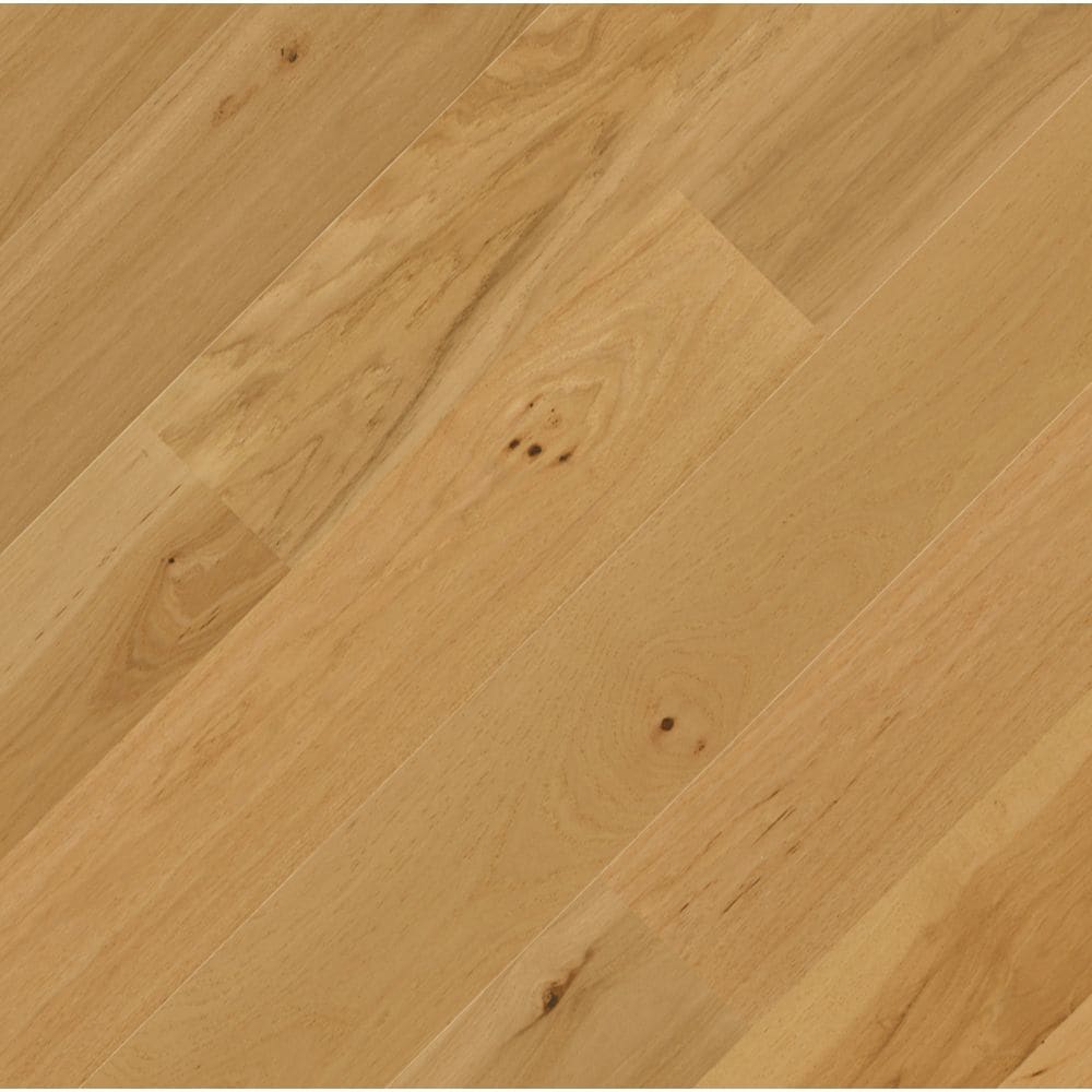 Plancher de bois franc d'ingénierie à emboîtement imperméable en noyer aléatoire Grand Falls de 6,5 po de long x 7 mm de large et beige (21,80 pi2/caisse)