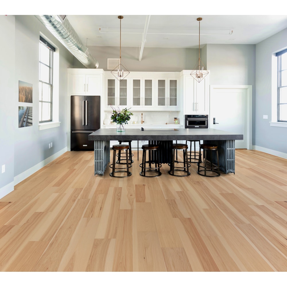 Grand Falls Hickory Random L x 6.5 in. W x 7mm Beige Interlocking Engineered Waterproof Hardwood Flooring (21.80 sq.ft./case)
