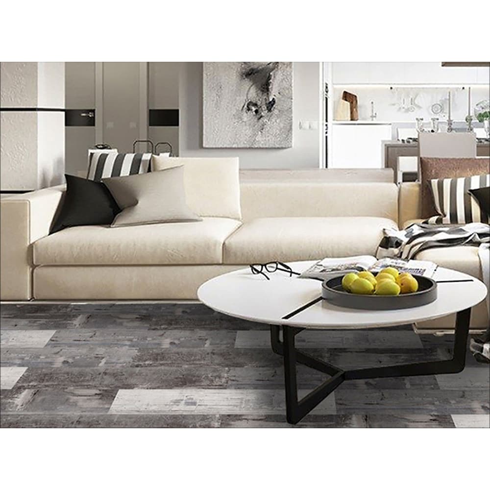 COLORS Floor and Wall Mambo Aged 6-inch x 36-inch Painted Style Luxury Vinyl Plank (30 sq.ft. / Case)