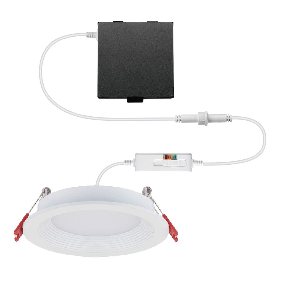 4 inch Slim True Baffle Selectable Colour Temperature DuoBright Integrated LED Recessed Lighting Kit