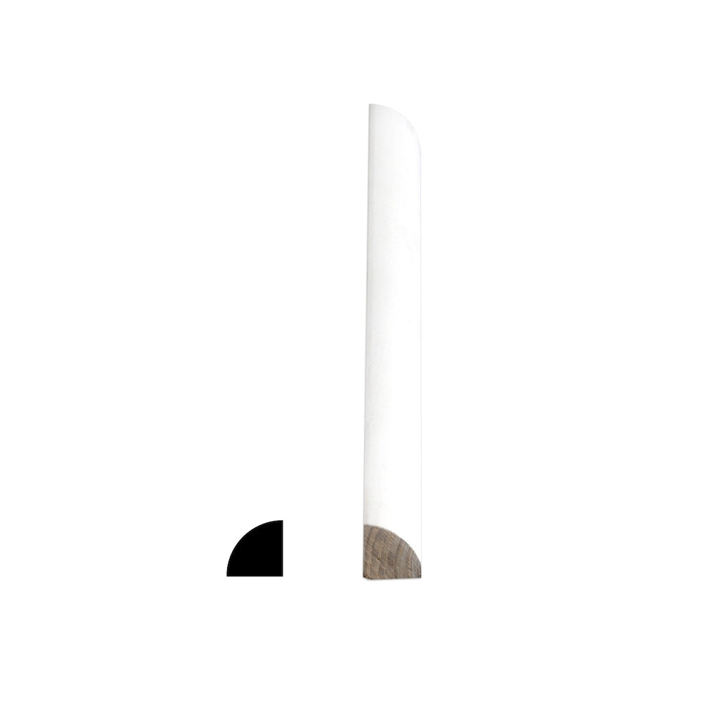 Quart de rond en pin jointé apprêté 11/16 x 11/16 x 8' (paquet de 15)