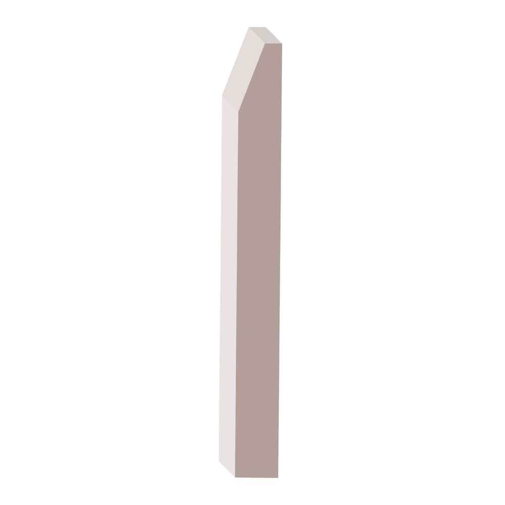 1/2-inch x 4 3/4-inch x 96-inch Primed MDF Modern  Baseboard (4-Pack)