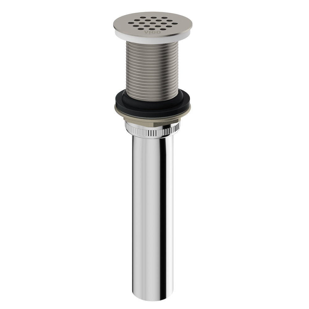 Vessel Bathroom Sink Drain in Brushed Nickel