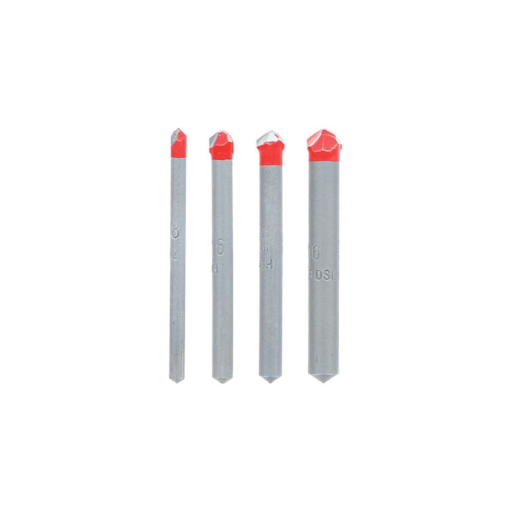 1/8-5/16-Inch Carbide Tipped Drill Bit Kit/Set for Tile/Stone Drilling (4 Pieces)