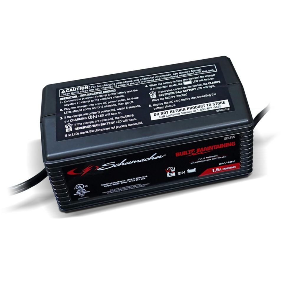 1.5A 6/12V Fully Automatic Battery Maintainer