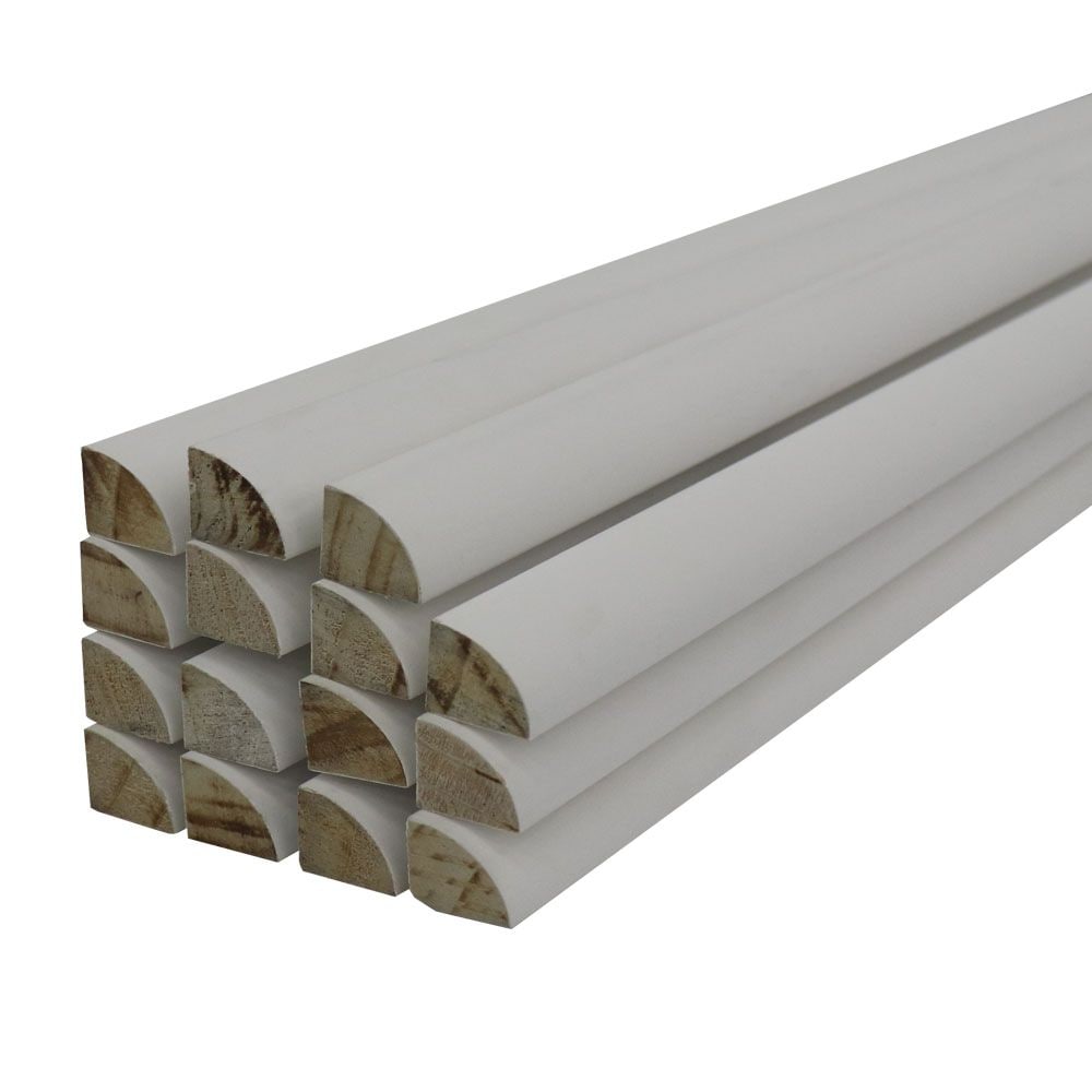 DecoSmart finger jointed pine Quarter Round 11/16 x 11/16 x 8' (15 pack)