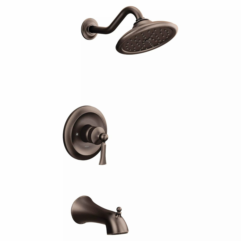 Wynford M-CORE 3-Series 1-Handle Bathtub Shower Faucet Trim with Rain Shower Head in Oil Rubbed Bronze (Valve Not Included)