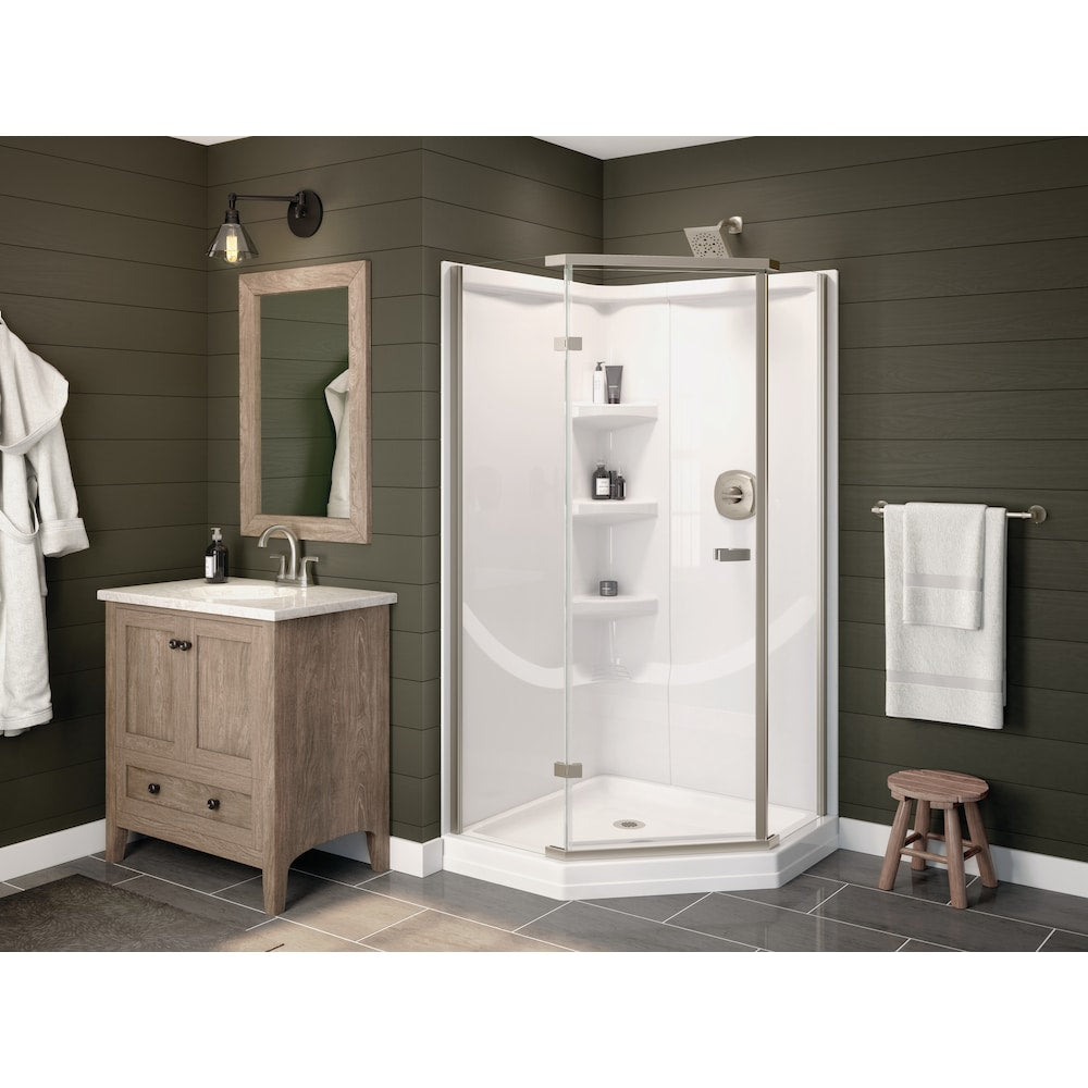 Portwood Two Handle Lever Centreset Bathroom Sink Faucet Deck Mount Standard Flow in Spotshield Brushed Nickel
