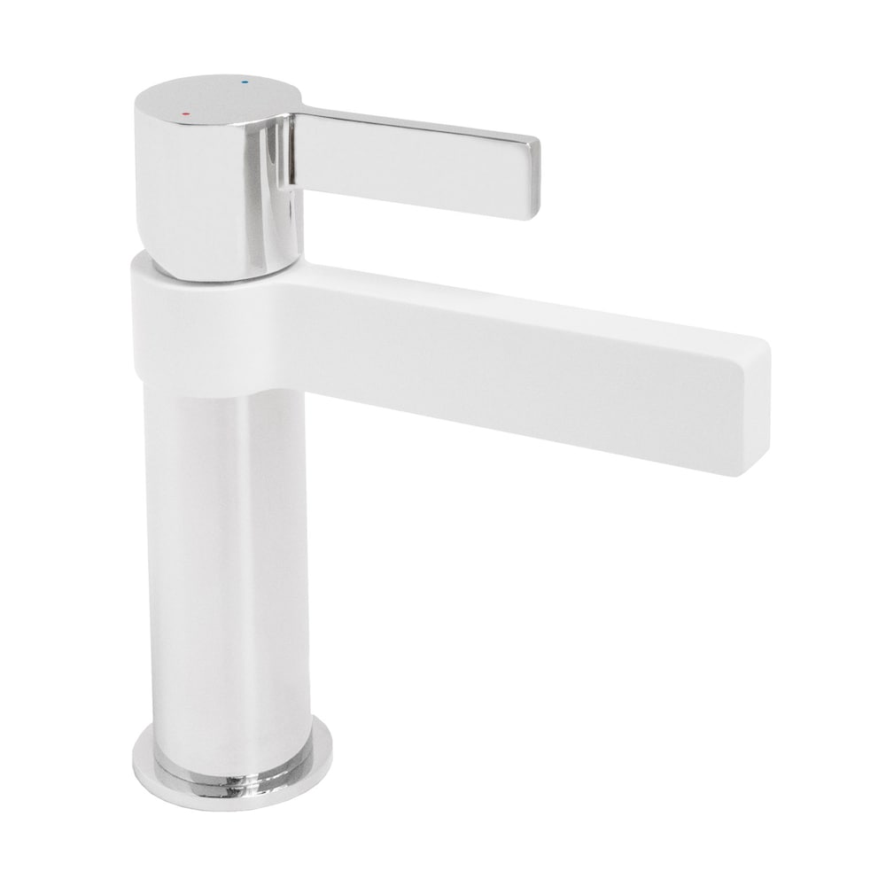Robinet Martini en chrome et blanc mat